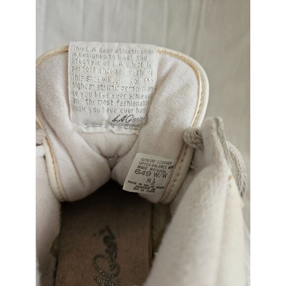 Vintage 1990's LA Gear White Hi-top OG Sneakers Women's Size US 8.5 - Picture 14 of 16
